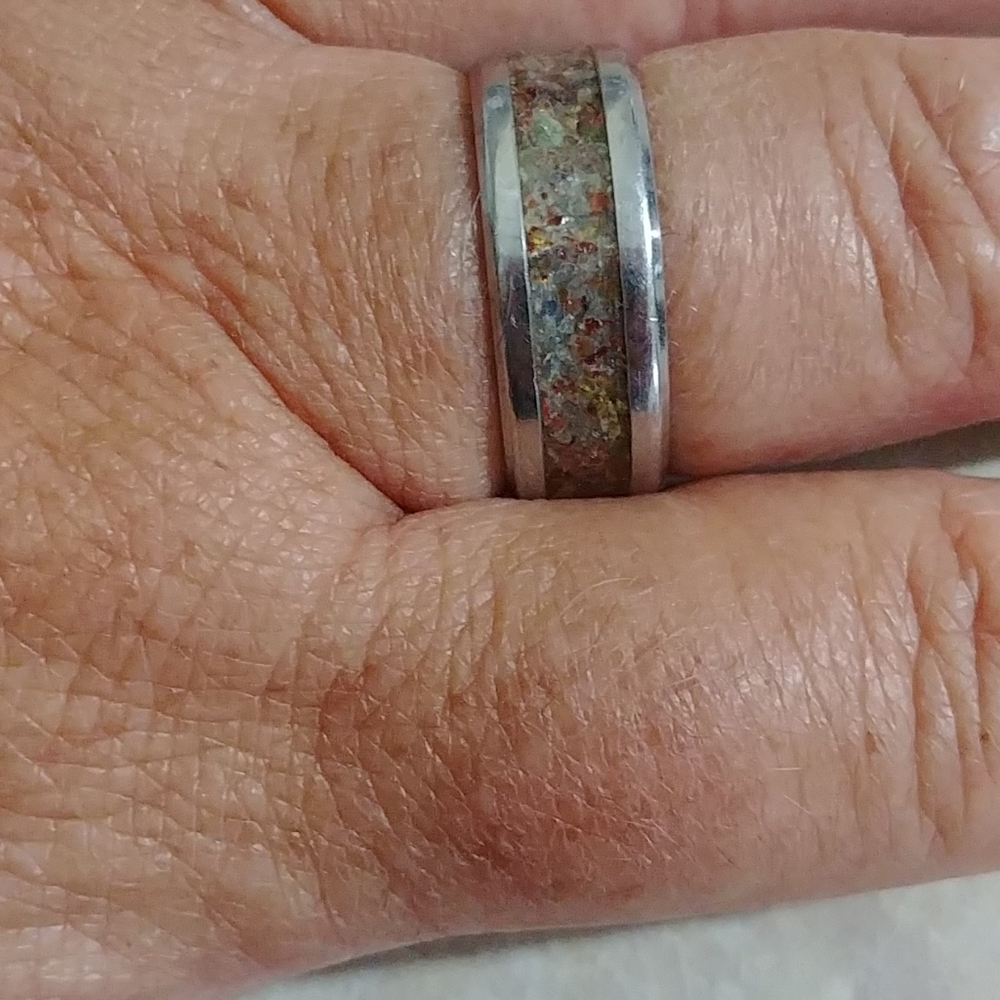 Seaglass ring - Picture 3 of 3